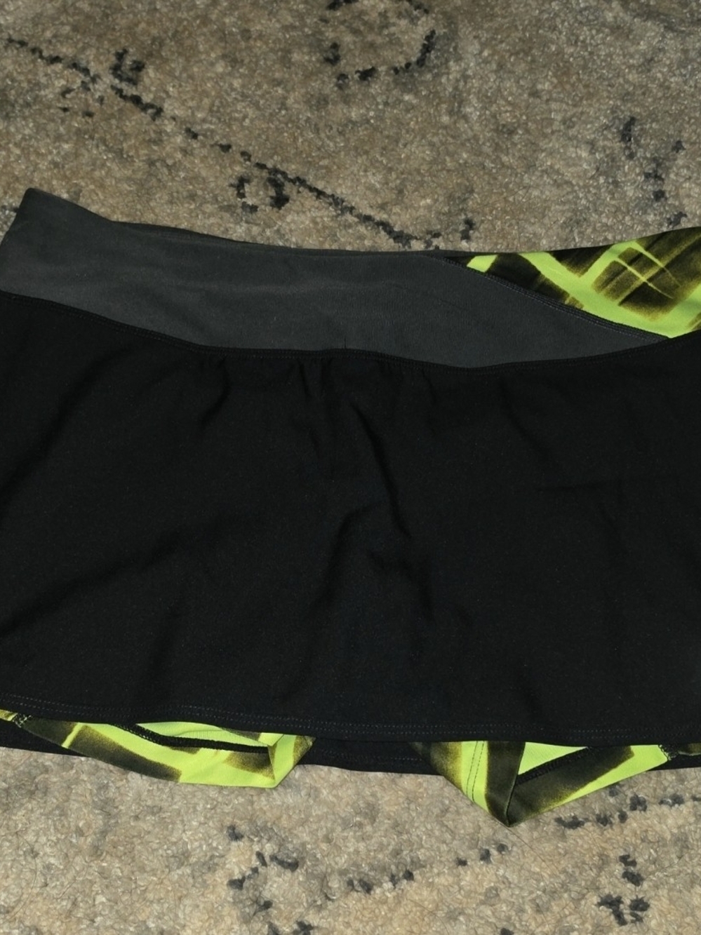 Nike Black Skort with Neon Green Accents